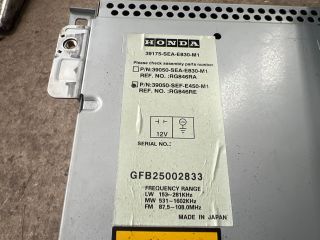 bontott HONDA ACCORD Navigációs Fejegység