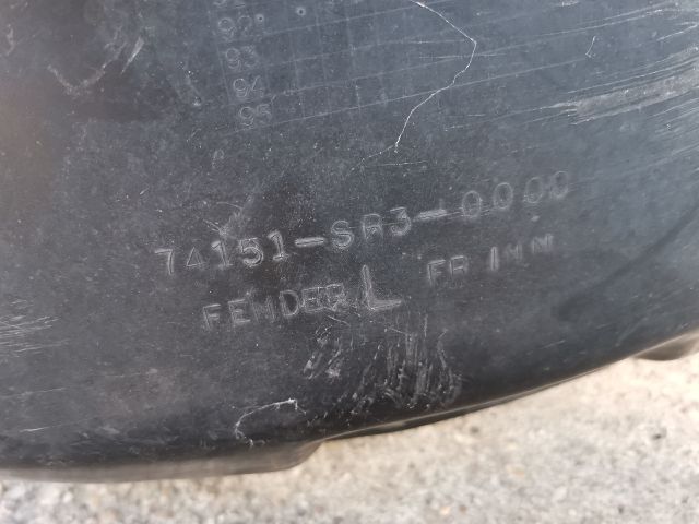 bontott HONDA CIVIC V Bal első Dobbetét (Kerékjárati, Műanyag)