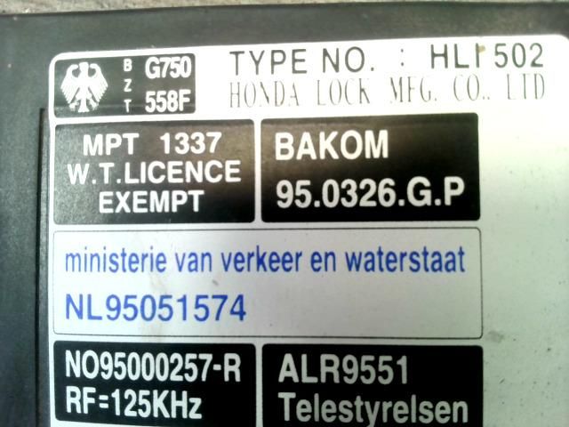 bontott HONDA CIVIC VI Immobilizer Elektronika