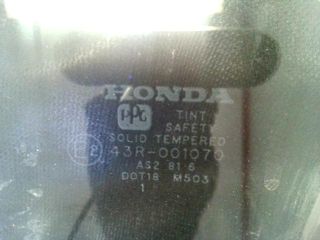 bontott HONDA CIVIC VI Bal első Ablak