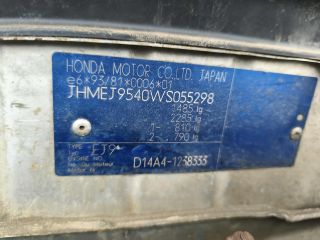 bontott HONDA CIVIC VI Bal Napellenző