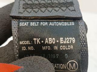 bontott HONDA CIVIC VI Jobb hátsó Biztonsági Öv