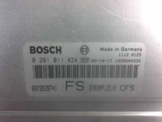 bontott HONDA CIVIC VII Elektronika (Magában)