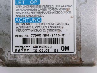 bontott HONDA CIVIC VIII Légzsák Elektronika