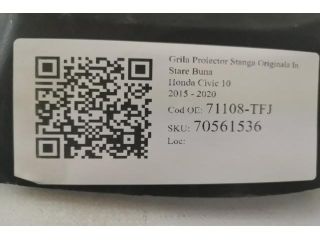 bontott HONDA CIVIC X Bal Ködzárófény Keret