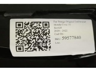 bontott HONDA CIVIC X Bal Ledes Fényszóró