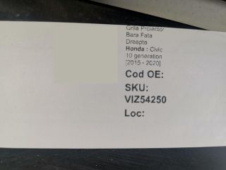 bontott HONDA CIVIC X Jobb Ködlámpa Rács