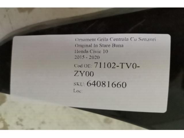bontott HONDA CIVIC X Középső Műszerfal Díszléc