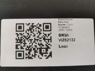 bontott HONDA CIVIC X Rendszámtábla Tartó