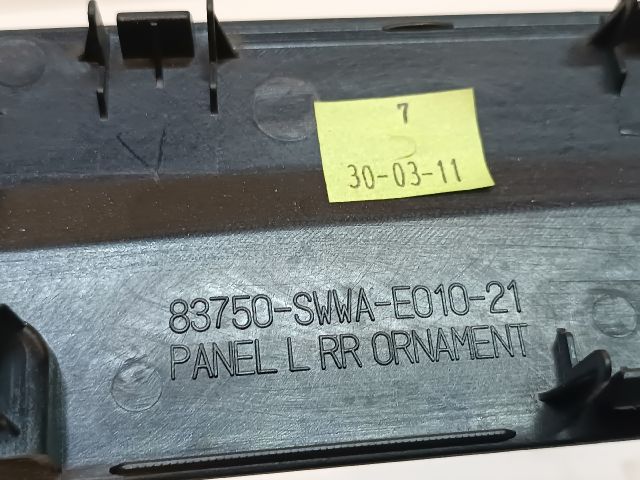 bontott HONDA CR-V Bal hátsó Ajtó Kárpit Díszléc