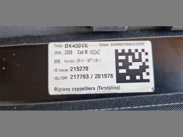 bontott HONDA CR-V Csomagtér Roló