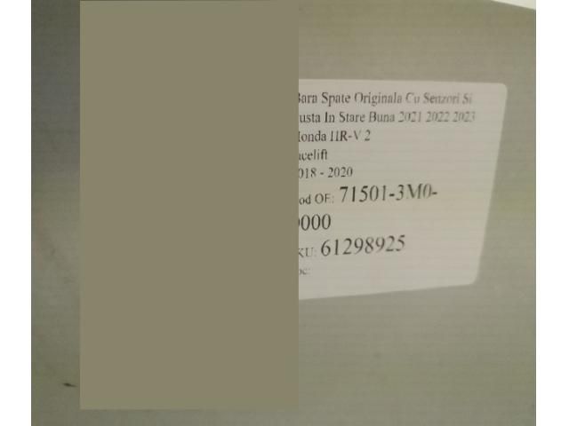 bontott HONDA HR-V Hátsó Lökhárító (Részeivel)