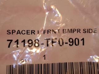 bontott HONDA JAZZ Bal első Lökhárító Tartó (Műanyag)