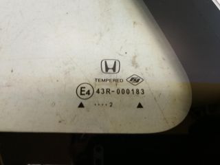 bontott HONDA JAZZ Jobb A Oszlop Oldalablak Üveg