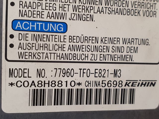 bontott HONDA JAZZ Légzsák Elektronika