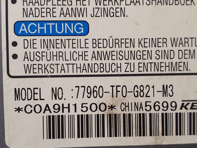 bontott HONDA JAZZ Légzsák Elektronika
