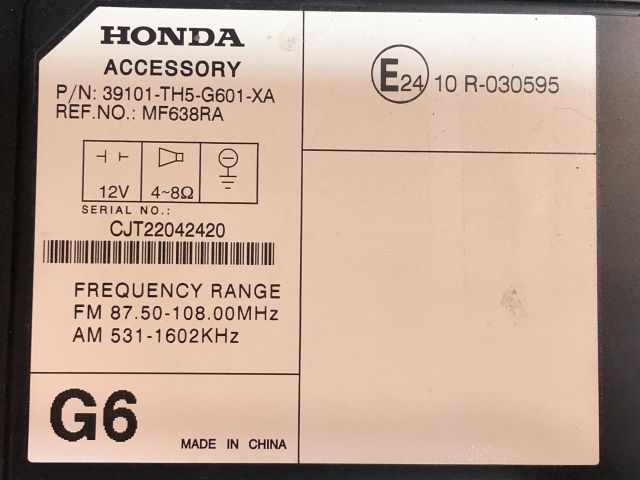 bontott HONDA JAZZ Rádió / CD