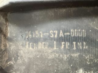 bontott HONDA STREAM Bal első Dobbetét (Kerékjárati, Műanyag)