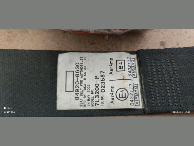 bontott HYUNDAI ATOS Jobb első Biztonsági Öv