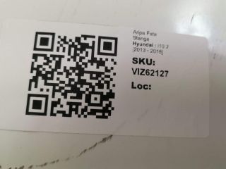 bontott HYUNDAI i10 Bal első Sárvédő