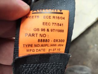 bontott HYUNDAI i10 Jobb első Biztonsági Öv