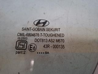 bontott HYUNDAI i20 Bal hátsó Fixüveg (Ajtóban)
