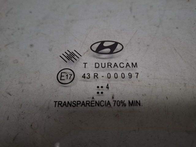 bontott HYUNDAI i20 Bal hátsó Fixüveg (Ajtóban)