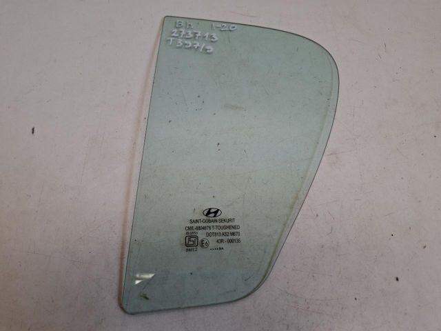 bontott HYUNDAI i20 Bal hátsó Fixüveg (Ajtóban)