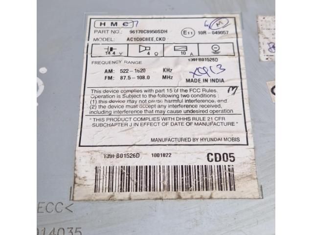 bontott HYUNDAI i20 II Rádió / CD