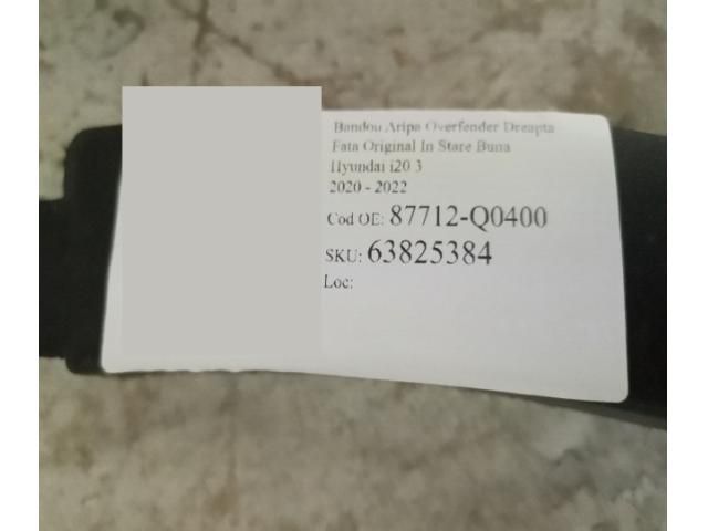 bontott HYUNDAI i20 III Jobb első Sárvédő Díszléc