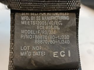 bontott HYUNDAI i20 Jobb első Biztonsági Öv