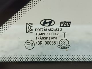 bontott HYUNDAI I30 Bal C Oszlop Oldalablak Üveg