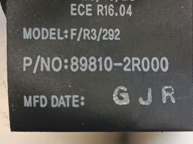 bontott HYUNDAI I30 Bal hátsó Biztonsági Öv