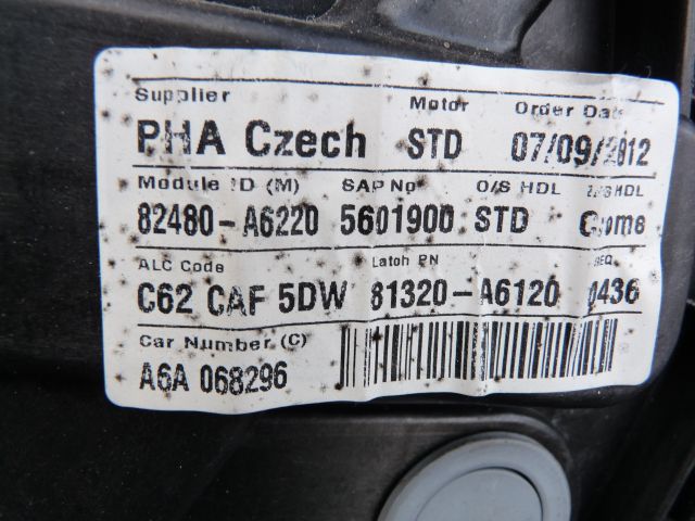 bontott HYUNDAI I30 Jobb első Ablakemelő Szerkezet (Elektromos)