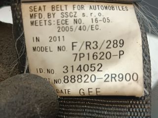 bontott HYUNDAI I30 Jobb első Biztonsági Öv