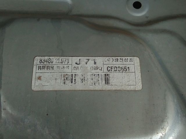 bontott HYUNDAI I30 Jobb hátsó Ablakemelő Szerkezet (Mechanikus)