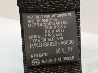 bontott HYUNDAI I30 Jobb hátsó Biztonsági Öv