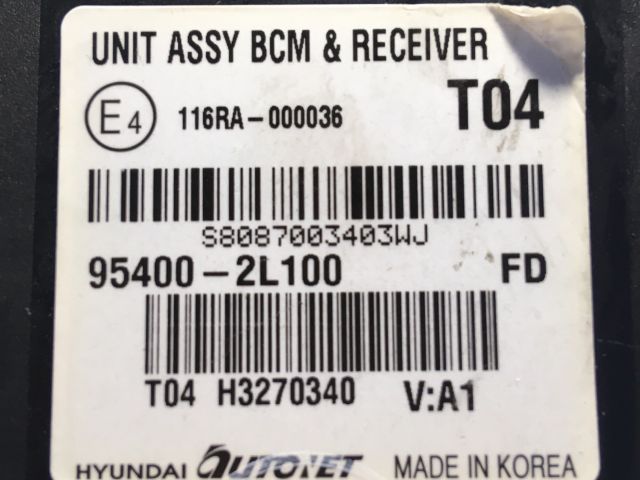 bontott HYUNDAI I30 Központizár Elektronika