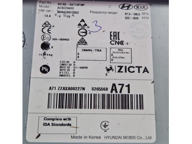 bontott HYUNDAI I30 Navigációs Fejegység