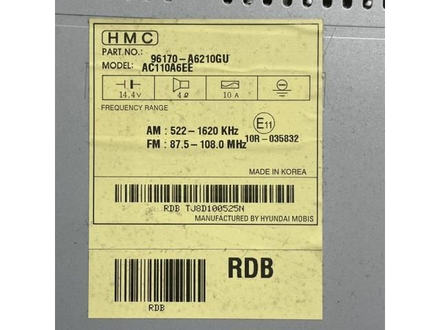 bontott HYUNDAI I30 Rádió / CD