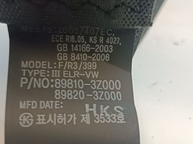 bontott HYUNDAI i40 Bal hátsó Biztonsági Öv