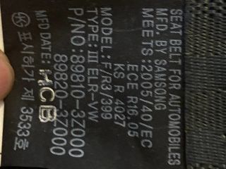 bontott HYUNDAI i40 Bal hátsó Biztonsági Öv