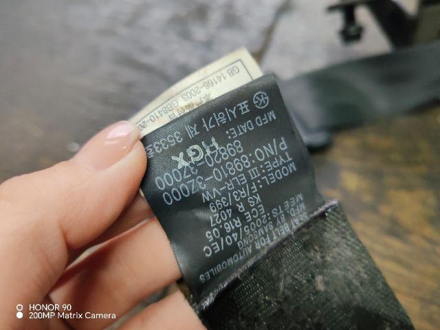 bontott HYUNDAI i40 Jobb hátsó Biztonsági Öv