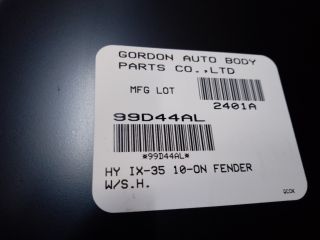 bontott HYUNDAI ix35 Bal első Sárvédő