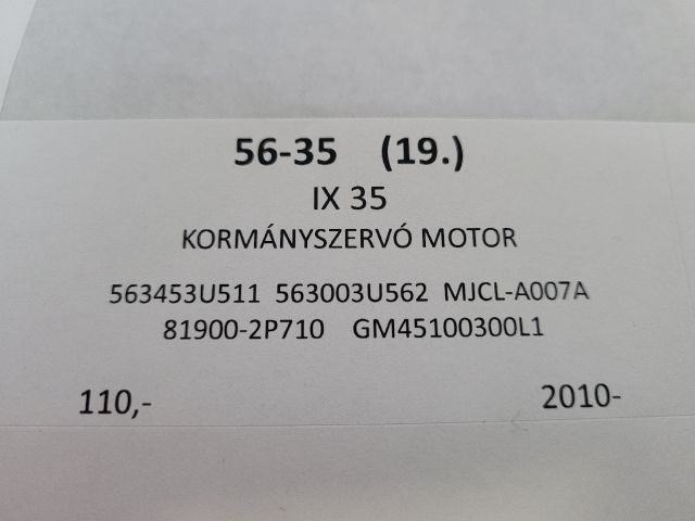 bontott HYUNDAI ix35 Kormányszervó Motor (Elektromos)