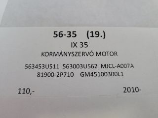 bontott HYUNDAI ix35 Kormányszervó Motor (Elektromos)