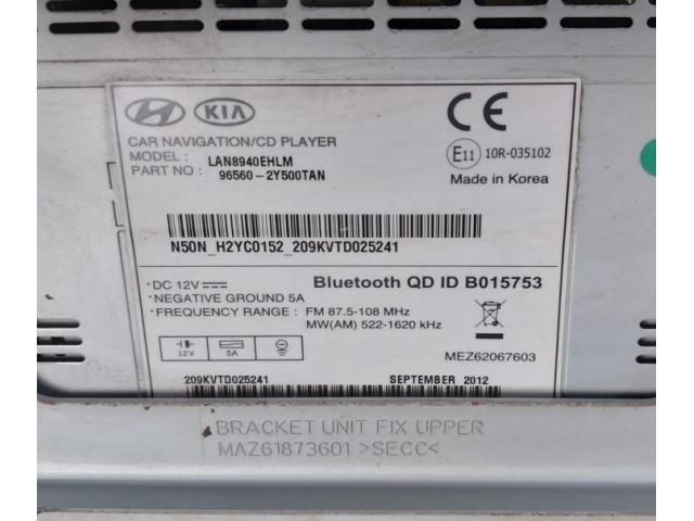 bontott HYUNDAI ix35 Navigációs Fejegység