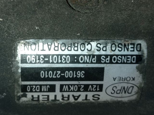 bontott HYUNDAI SANTA FÉ Önindító