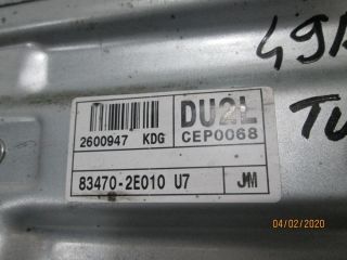 bontott HYUNDAI TUCSON Bal hátsó Ablakemelő Szerkezet (Elektromos)