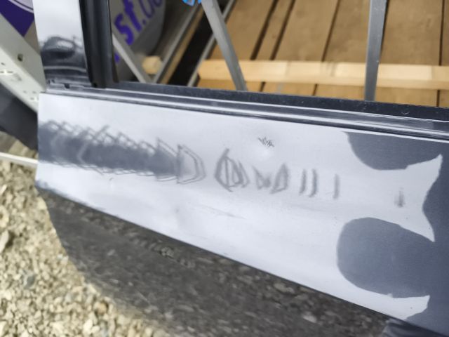 bontott HYUNDAI TUCSON Bal hátsó Ajtó (Üres lemez)